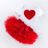 Girls Tutu Toddler Kids Clothes Baby 1st Birthday Outfits bby