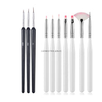 Multiple nail art nail brush Design Tip Drawing Carving Dotting Nail Pen Builder Flat Liner Acrylic Gel Polish Manicure