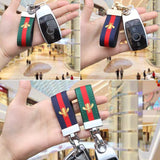 Bee Leather Keychain Luxury car accessories