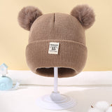 Winter Children Warm Baby Knitted Hats With Pom Pom bby