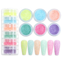 Neon Phosphor Pigment Powder Fluorescent Nail Glitter  Shinny Chrome Dust DIY Gel Polish Manicure Nails Art Decoration