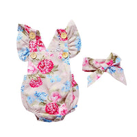 Cute Floral 2 Pc Baby Girl Clothes outfit bby