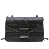 Stone Pattern PU Leather Crossbody Bags purse