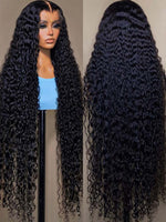 13x4 Lace Front Human Hair Wigs Brazilian Deep Wave Frontal Wig 360 Lace Frontal Curly Human Hair Wigs Preplucked Wig