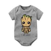 Newborn Boys Girls Baby New Cartoon Graphic Printed onesies bby