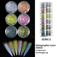 Neon Phosphor Pigment Powder Fluorescent Nail Glitter  Shinny Chrome Dust DIY Gel Polish Manicure Nails Art Decoration