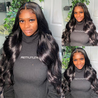 Body Wave Human Hair Lace Front Wigs For Women Brazilian Transparent Lace Frontal Human Hair Wig Pre Plucked 28 30 32 Inch