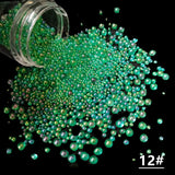 Caviar Beads Crystal Tiny Rhinestones For Manicure Glass Balls Micro Bead For Nail Decorations DIY Charms Nail Art