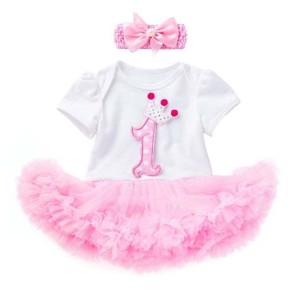 Baby Girl Clothes TUTU Short Sleeve Romper outfit bby