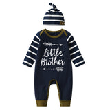 Newborn Baby Boy jumper Cotton Long Sleeve Little Brother Infant Clothing Pajamas bby