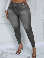 Plus Size Legging Women Mid Waist Skinny Stretchy Sporty Body-Shaping pant