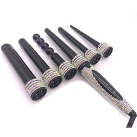 6 IN 1 Crystal Curling Iron Diamond Hair Curler Styling Tools