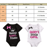 Letter Printed Toddler Kids Short Sleeve Round Neck Causal One Piece Newborn Outfits bby