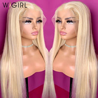 Bone Straight 13x4 Lace Front Wig Brazilian Remy 613 Honey Blonde Human Hair Wigs 28 30 Inch Color 13x6 Frontal Wigs