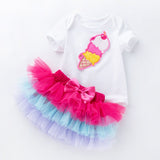 Girls Tutu Toddler Kids Clothes Baby 1st Birthday Outfits bby