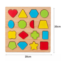 Montessori Baby  Kids 3D Wooden Puzzles Early Learning Baby Games bby