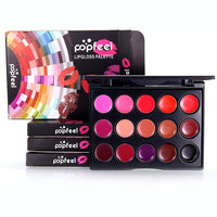 Hot Sale 15 Color Women Moisturizing Long Lasting Lip Gloss Palette Girls Nude Cosmetic Makeup Lipstick