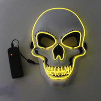 Halloween Horror Skull Mask LED Cold Light Mask LED Halloween Mask Cosplay Mask