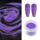 10ML Bottled Nail Art  White Black Gold Purple Light Colorful Nail Woolen Powder Nail Art Glitter Nails