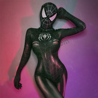 Spiderman Cosplay Sexy Zentai Suit Woman Super Hero Costume