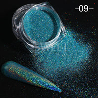 Dazzling Reflective Nails Glitter Powder Sparkly Diamond Rhinestones Pigment Shinning Silver Chrome Decoration Dust