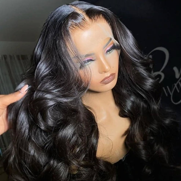 HD Lace Frontal Wig 6x6 Lace Closure Wig 30 Inches Body Wave Lace Front Human Hair Wigs Brazilian Remy Hair