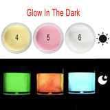 3pcs Neon Acrylic Powder Nail Art Extension Design Fluorescent Engraving Dipping Powder Acrylic Manicure