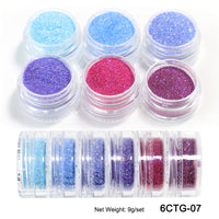 Neon Phosphor Pigment Powder Fluorescent Nail Glitter  Shinny Chrome Dust DIY Gel Polish Manicure Nails Art Decoration