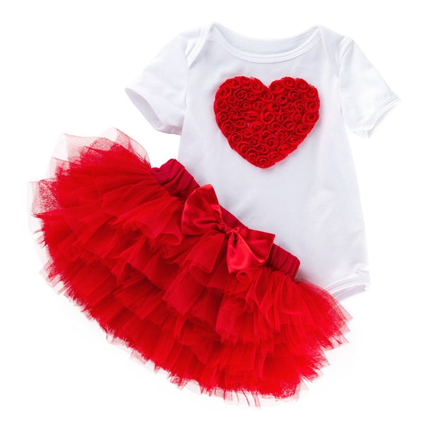 Girls Tutu Toddler Kids Clothes Baby 1st Birthday Outfits bby