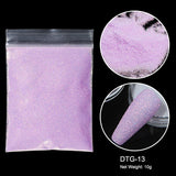 10g/bag Shining Sugar Nail Glitter Colorful Powder Candy Coat Effect White Black Pigment Dust Nails Art Decorations DIY Supplies