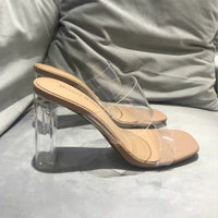 Ladies Clear Sandal Comfortable High Heels