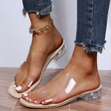 Ladies Clear Sandal Comfortable High Heels