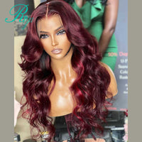 Brazilian Colored 13x4 Lace Front Human Hair Wigs Glueless Deep Wave Frontal Wig With Baby Hair 150% Remy Hair