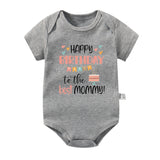 Happy Birthday To The Best Mommy Baby Clothes Newborn Boys Girls Jumper onesie bby