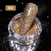 Reflective Glitter Powder Sea Salt Nail Powder Shining Nail Glitter Chrome Pigment Dust Holo Powder Nail Decoration