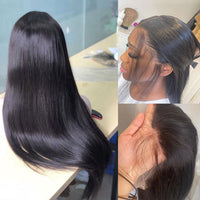 Hd Lace Wig 13x6 Human Hair Lace Frontal Wigs Brazilian  Hairline Pre Plucked 13x4 30 Inch Straight Lace Front Wigs