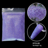 10g/bag Shining Sugar Nail Glitter Colorful Powder Candy Coat Effect White Black Pigment Dust Nails Art Decorations DIY Supplies