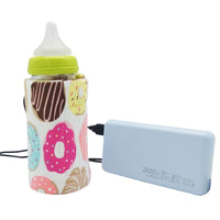 USB Milk Water Warmer Mother And Baby Travel Stroller Insulated Bag Nursing Bottle Heater bby