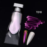 24 Colors Liquid Type Mirror Chrome Powder Metallic Effect for Professional Nail Art Decor Manicure Nails Glitter Pigment