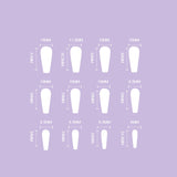 Purple French Coffin Nails Press on