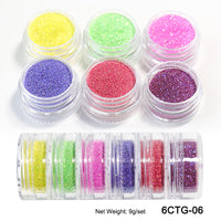 Neon Phosphor Pigment Powder Fluorescent Nail Glitter  Shinny Chrome Dust DIY Gel Polish Manicure Nails Art Decoration