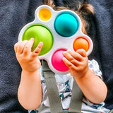 Infant Baby Montessori Exercise Board Rattle Puzzle Early Education Intensive Training Fidget BBY