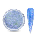 15g Nail Art Acrylic Powder Mixed Mermaid Hexagon Chunky Glitter Sequins for Nail Extended Builder Sculpture Gel Polish Manicure