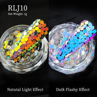 Reflective Nail Art Powder Glitter Nails Super Shinning Crystal Rhinestones Sequins Chrome Pigment UV Gel Polish DIY Decorations