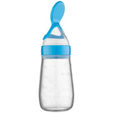 Squeezing Feeding Bottle Silicone Newborn Baby Training Rice Spoon Infant Cereal Food Supplement Feeder bby