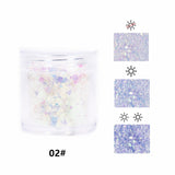 10ML Bottled Nail Art  White Black Gold Purple Light Colorful Nail Woolen Powder Nail Art Glitter Nails