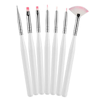 Multiple nail art nail brush Design Tip Drawing Carving Dotting Nail Pen Builder Flat Liner Acrylic Gel Polish Manicure