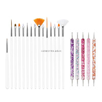 Multiple nail art nail brush Design Tip Drawing Carving Dotting Nail Pen Builder Flat Liner Acrylic Gel Polish Manicure