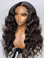 200 Density Loose Natural Wave Lace Front Human Hair Wigs Brazilian 13x4 HD Lace Frontal Wig Human Hair Pre Plucked - Divine Diva Beauty