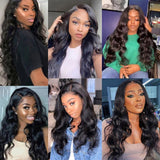 *****sale****V Part Wig Human Hair No Leave Out 32 In Body Wave Human Hair Wigs For Women V U Part Wig Thin No Glue Suit Natural Hair 180%